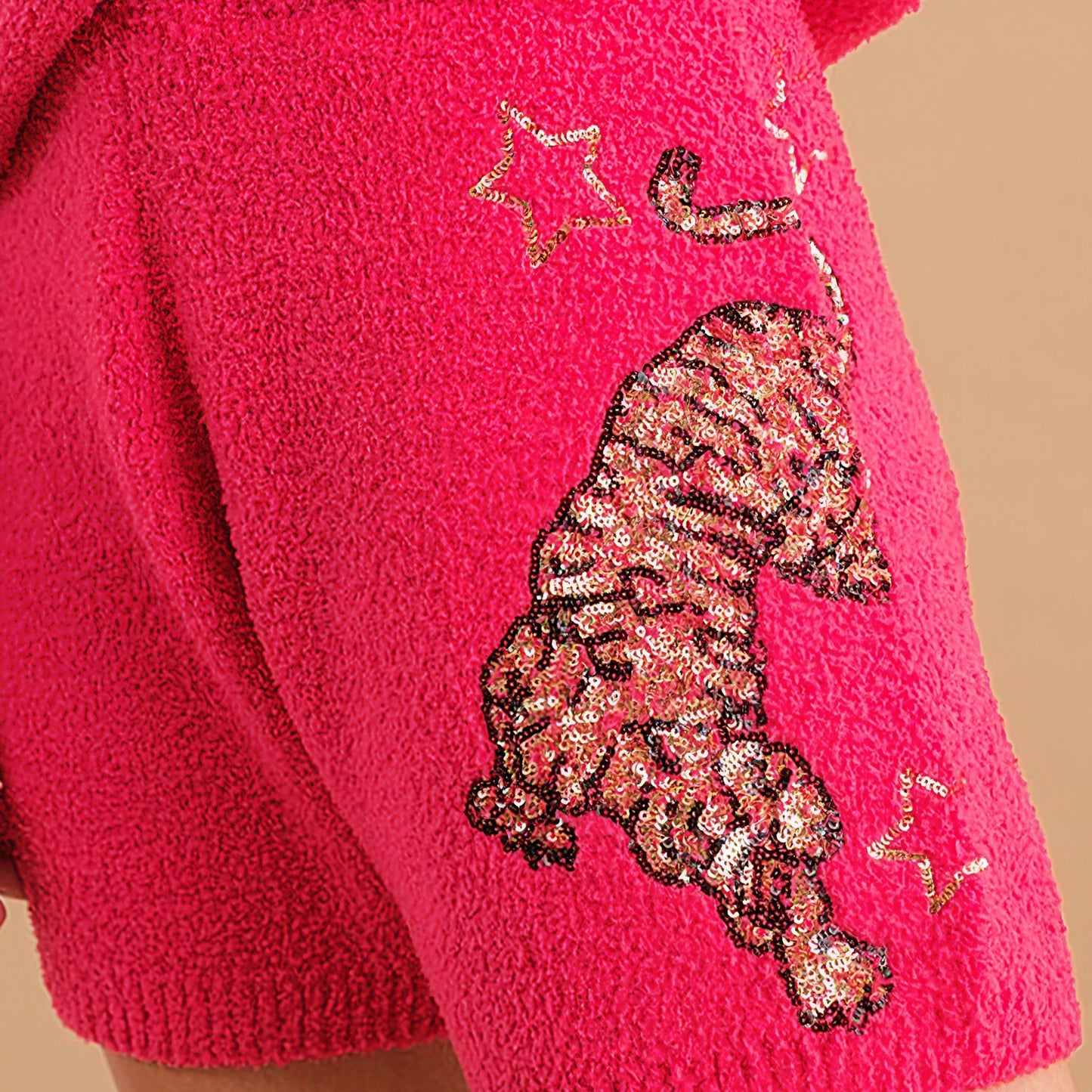 Cozy Soft Knitted Tiger Star Lounge Set