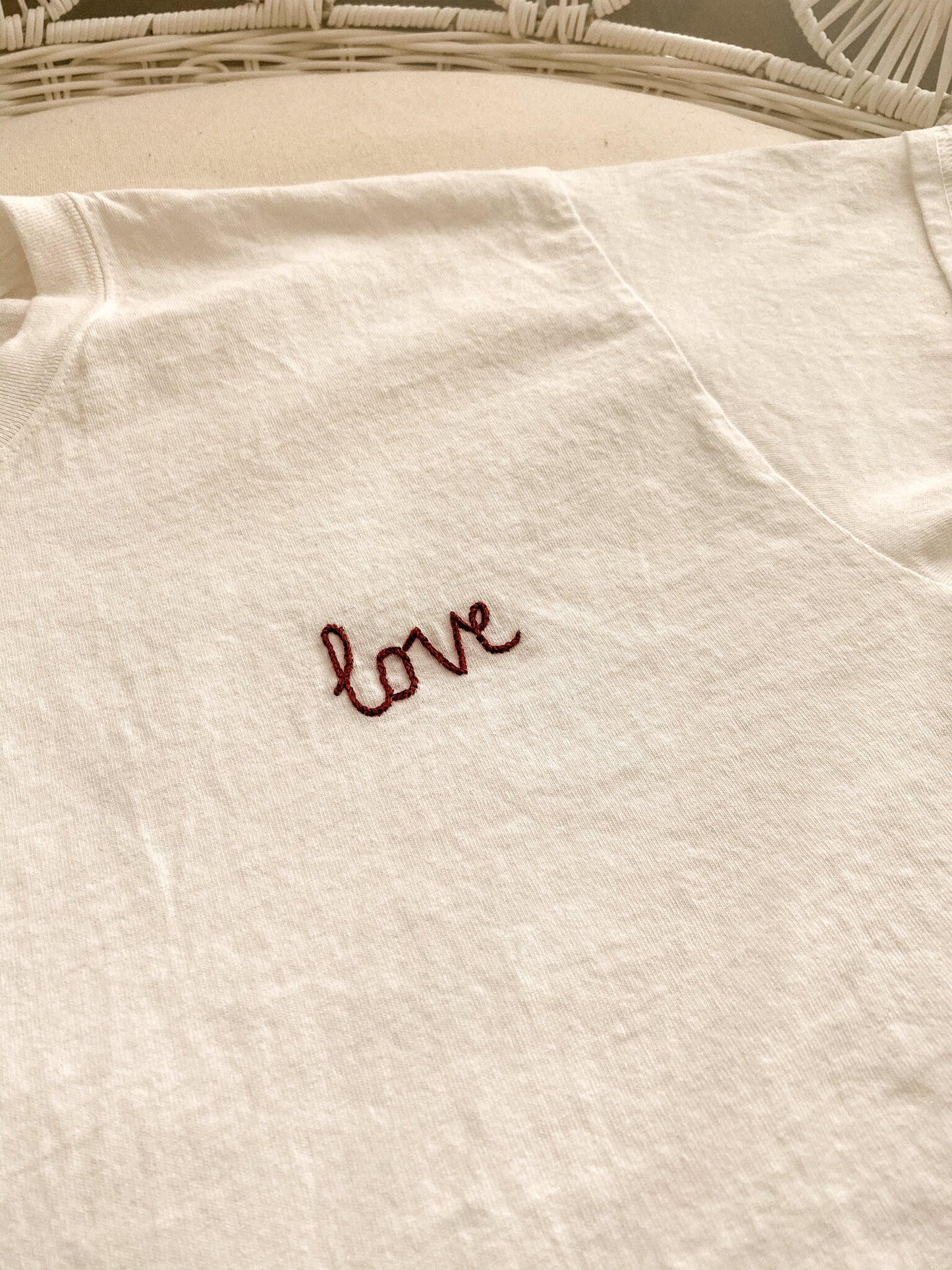 Love Embroidered T-shirt